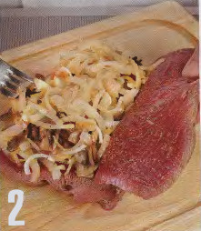 картофель мясо тесто,мясо +в духовке +в тесте